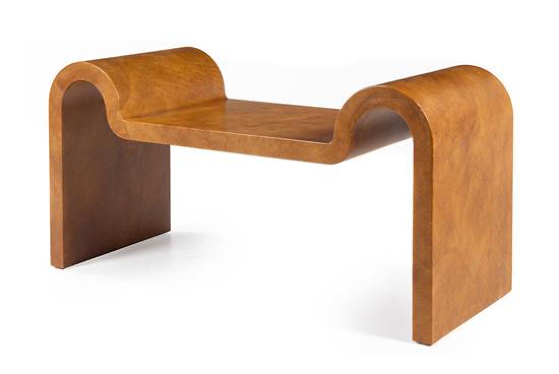 * Karl Springer (German, 1931-1991), c. 1985, a bench (1 of 1)