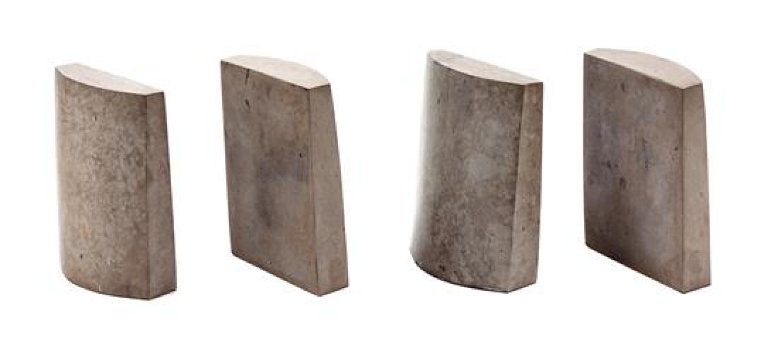 * Two Pairs of Stone Book Ends Height 8 inches. (1 of 1)