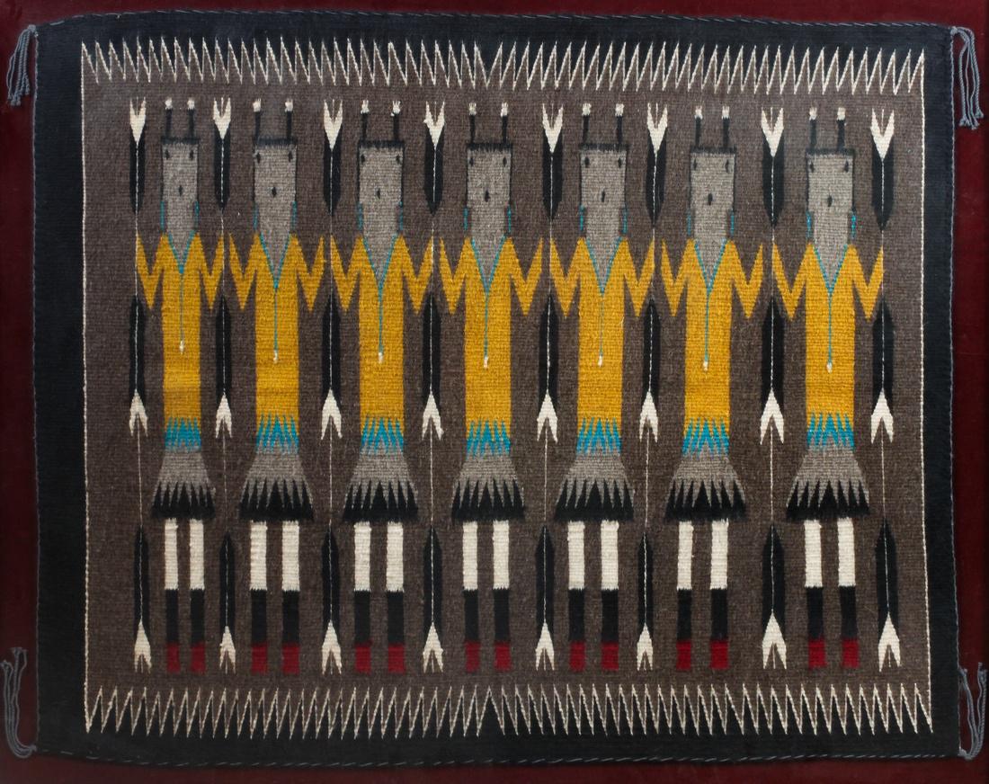 Navajo Yei Weaving 29 x 36 inches (1 of 1)