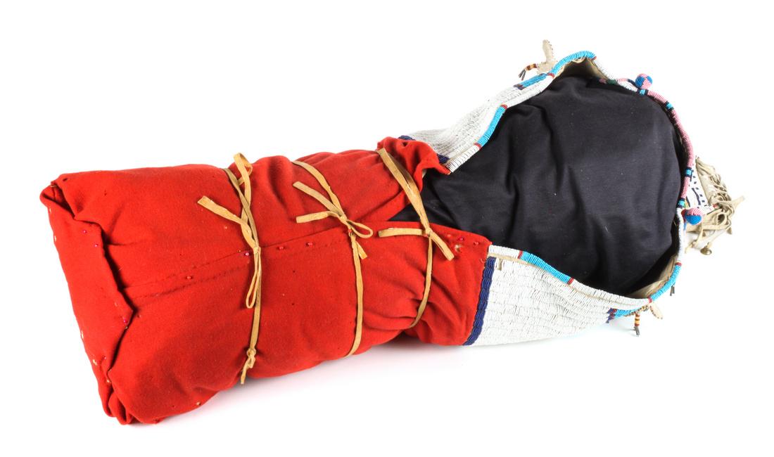 Plains Area Beaded Soft Cradle Height 35 inches (1 of 1)