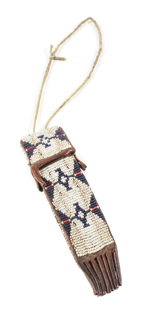 Plains Beaded Whetstone Case Length 6 inches (1 of 1)