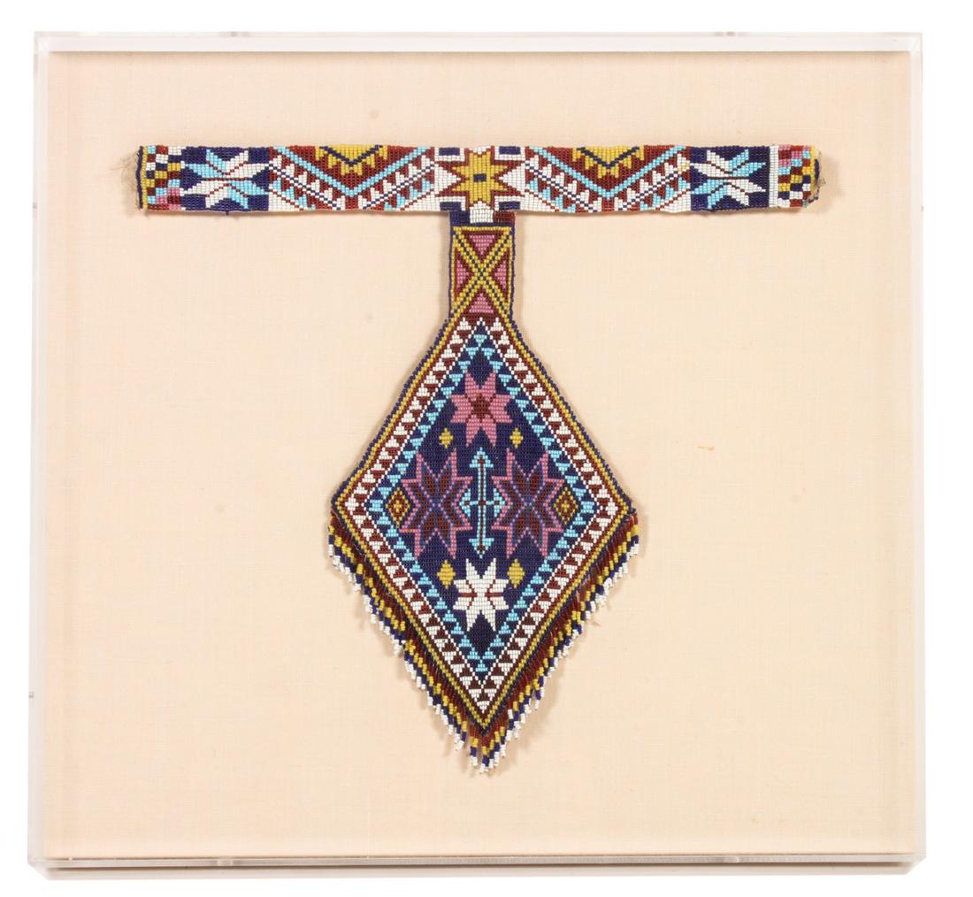 Apache Beaded T-Necklace Height 17 x width 15 inches (1 of 1)