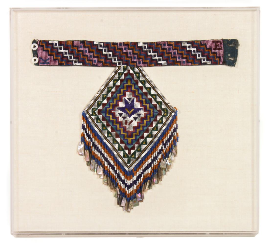 Apache Beaded T-Necklace Height 18 x width 17 inches (1 of 1)