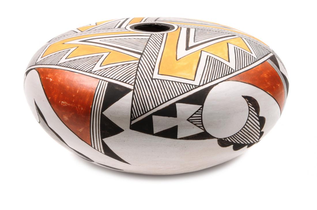 Rose Chino (Acoma, 1928-2000) Polychrome Seed Jar (1 of 1)