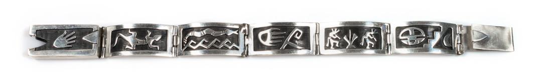 Gene Pooyouma (Hopi, 20th Century) Silver Overlay (1 of 1)