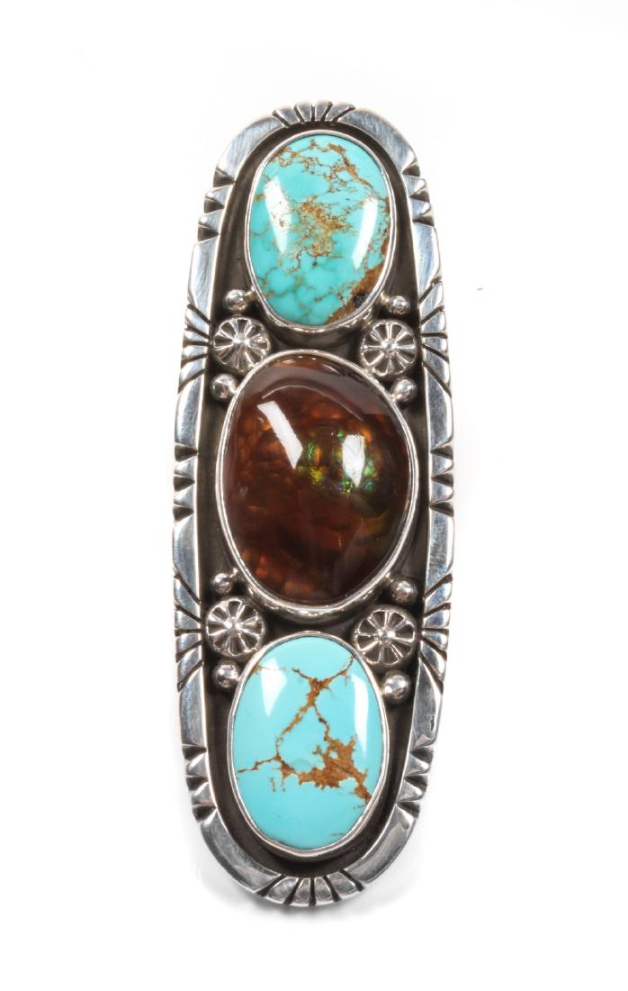 Edison Begay (Dine, b. 1954) Silver, Turquoise and Fire (1 of 1)