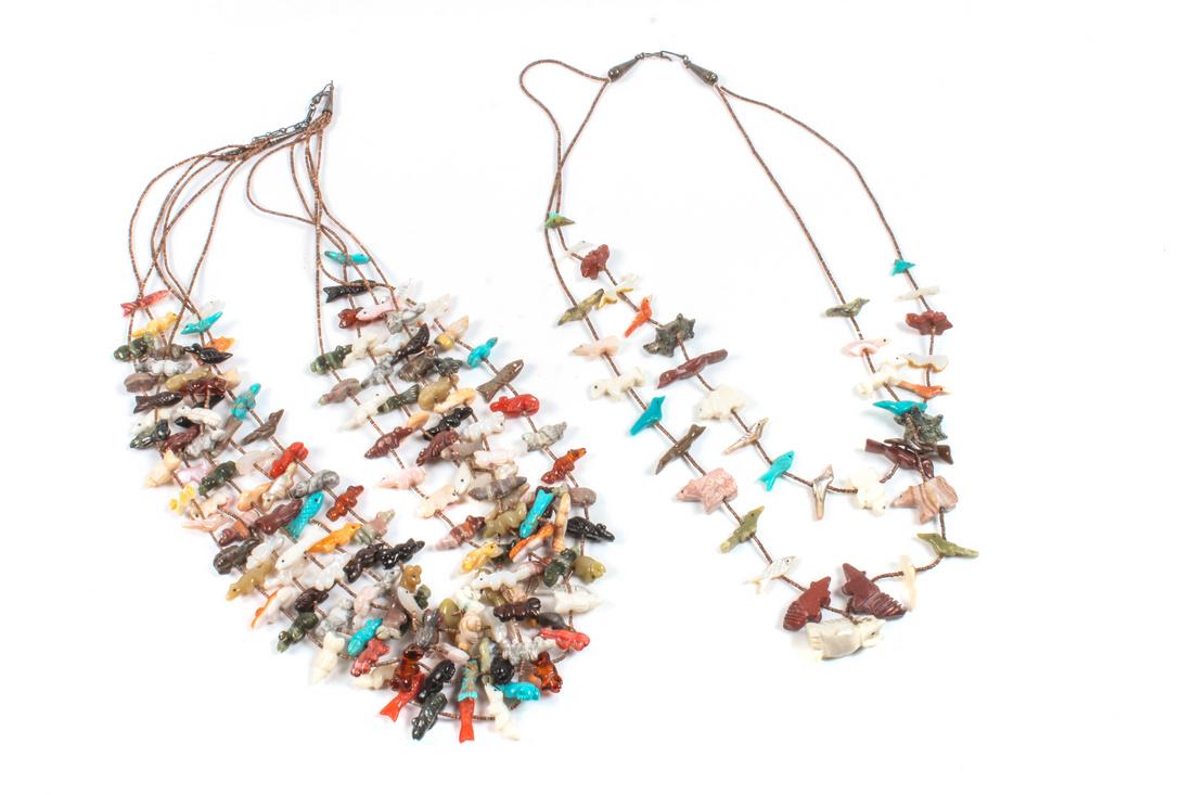 Two Southwestern Fetish Necklaces Length of first 22 (1 of 1)