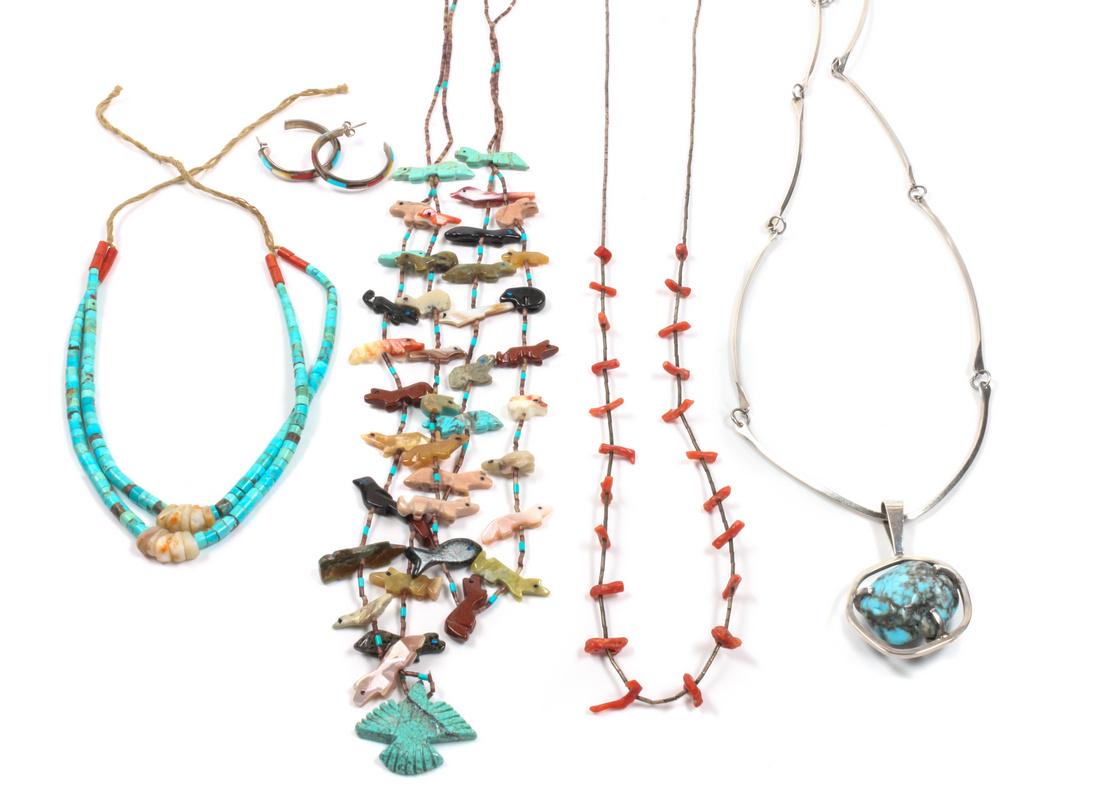 Three Southwestern Necklaces Length of fetish necklace (1 of 1)