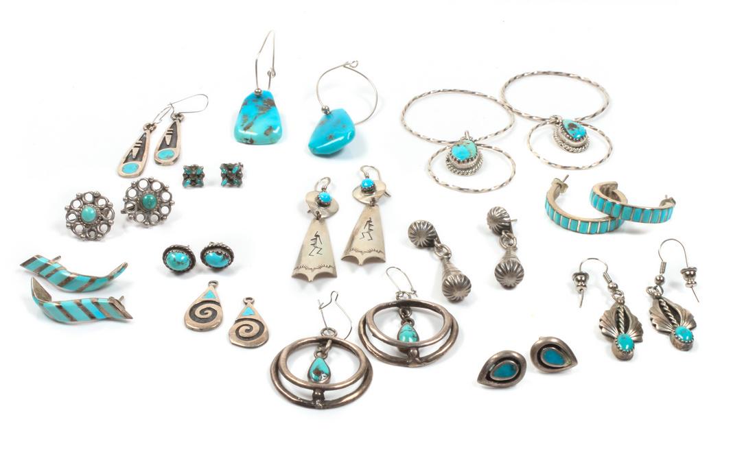 Collection of Southwestern Silver and Turquoise (1 of 1)