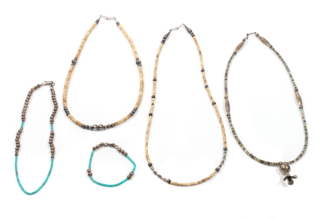 Four Southwestern Necklaces Length of longest 22 inches (1 of 1)