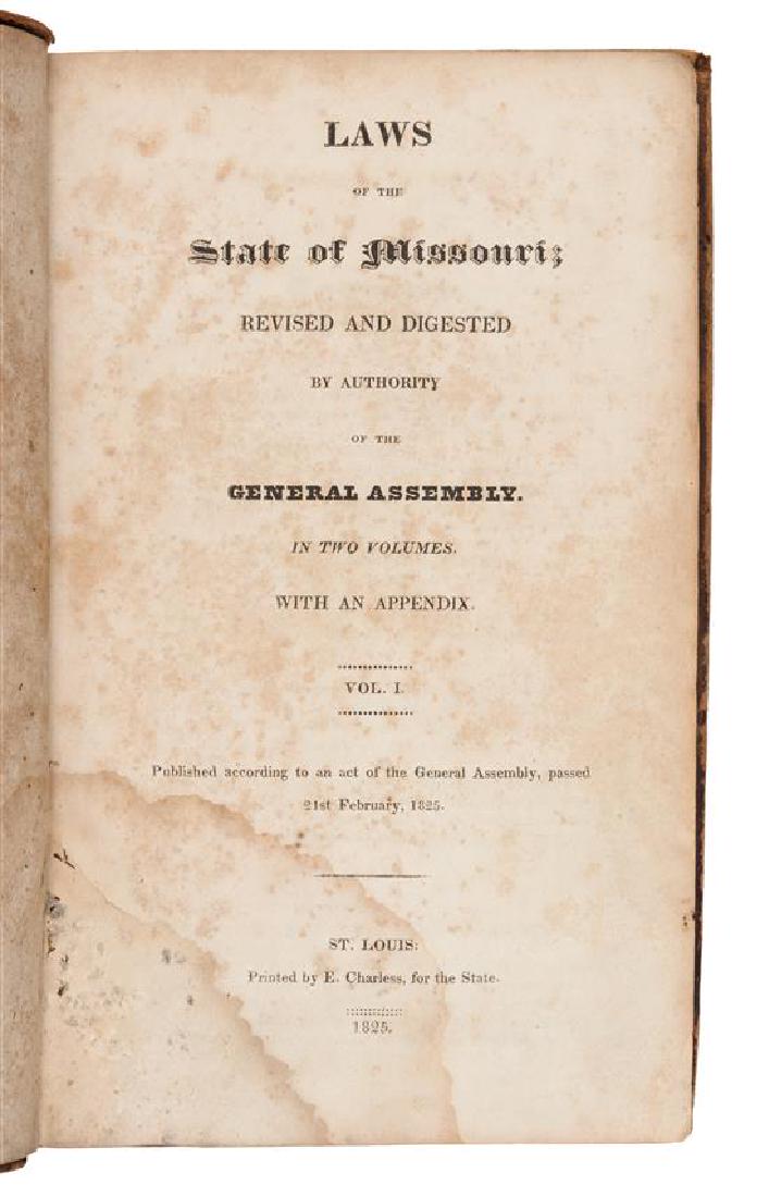 * MISSOURI. Laws of the State of Missouri, Revised and