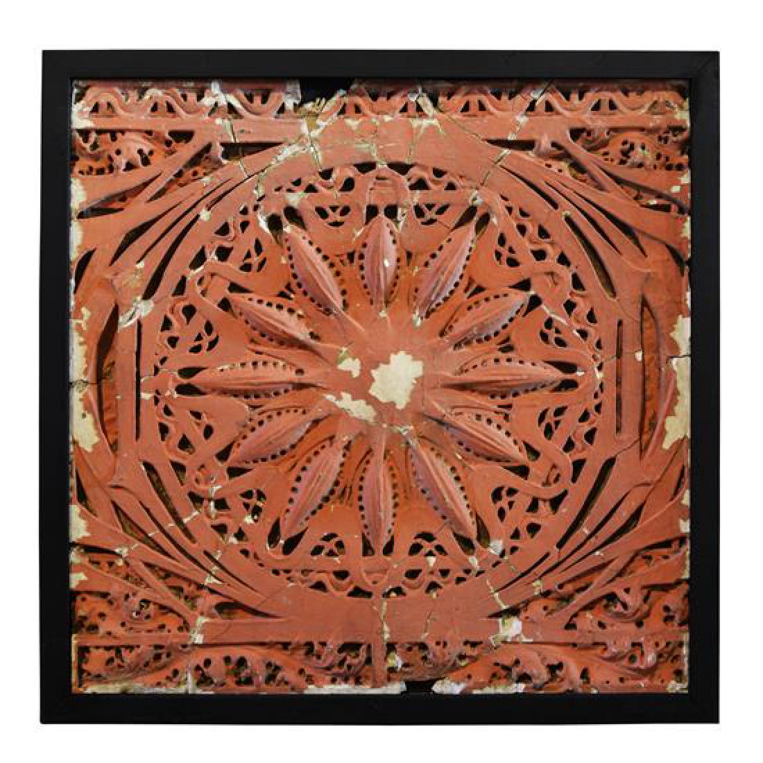 A Louis Sullivan Designed Plaster Panel from the (1 of 2)
