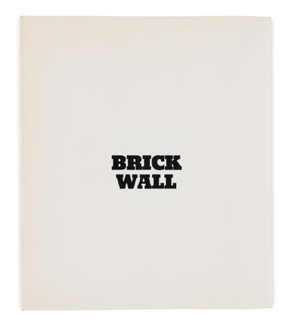 [ARTIST'S BOOK]. LEWITT, Sol (1929-2007). Brick Wall. (1 of 1)