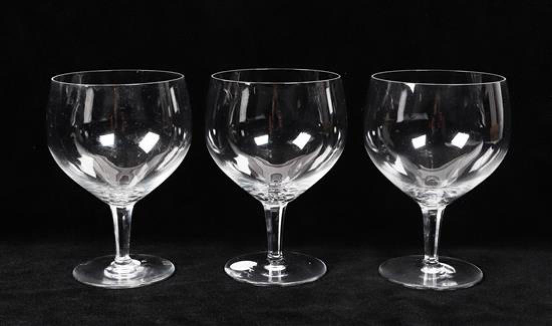 * A Set of Seventeen Baccarat Wine Goblets Height 7: * A Set of Seventeen Baccarat Wine Goblets Height 7 inches. Estimate $500-700 Property from the Collection of Linda B. Coleman, Chicago, Illinois