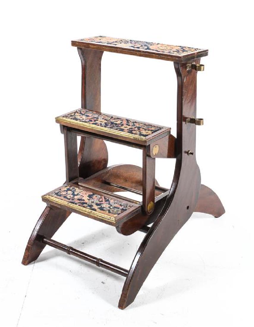 A Set of Folding Library Steps Height 27 1/2 inches. (1 of 1)