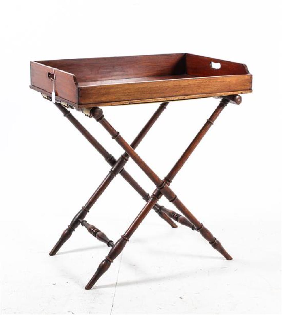 A Regency Style Mahogany Butler's Tray on Stand Height (1 of 1)
