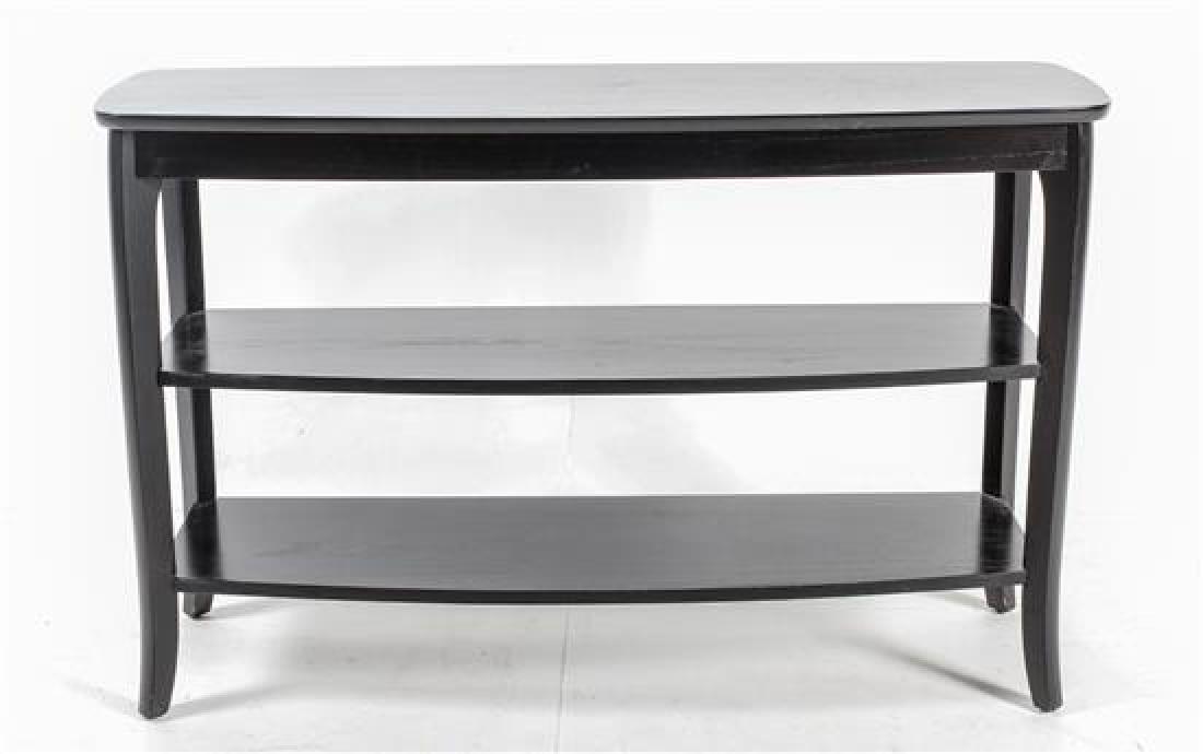 * A Stained Oak Console Table Height 30 x length 47 1/2 (1 of 1)