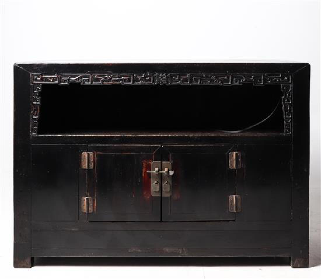 * A Chinese Hardwood Cabinet Height 34 x length 47 1/2 (1 of 1)