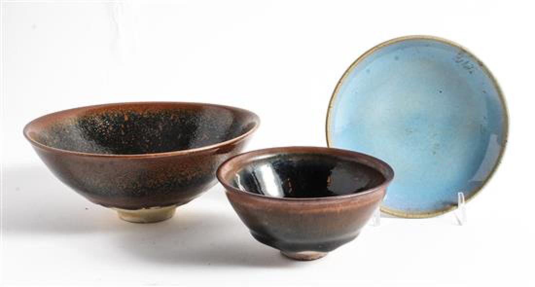 * Three Chinese Monochrome Glazed Porcelain Articles (1 of 1)