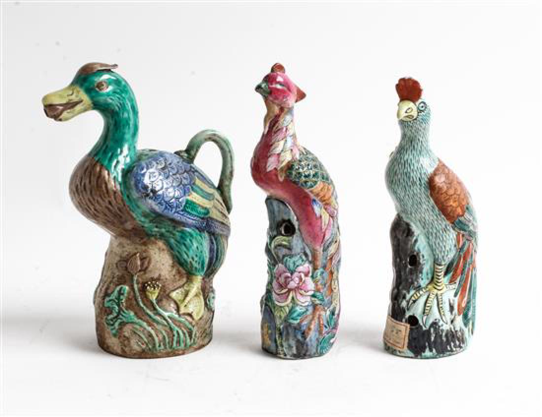 * Three Chinese Export Porcelain Figures of Birds (1 of 1)