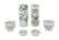 Six Chinese Polychrome Enameled Porcelain Articles
