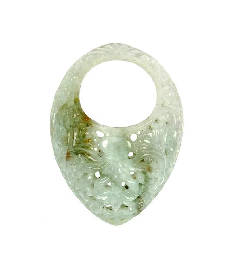 A Mughal Style Jade Archery Ring Length 2 1/8 inches. (1 of 1)