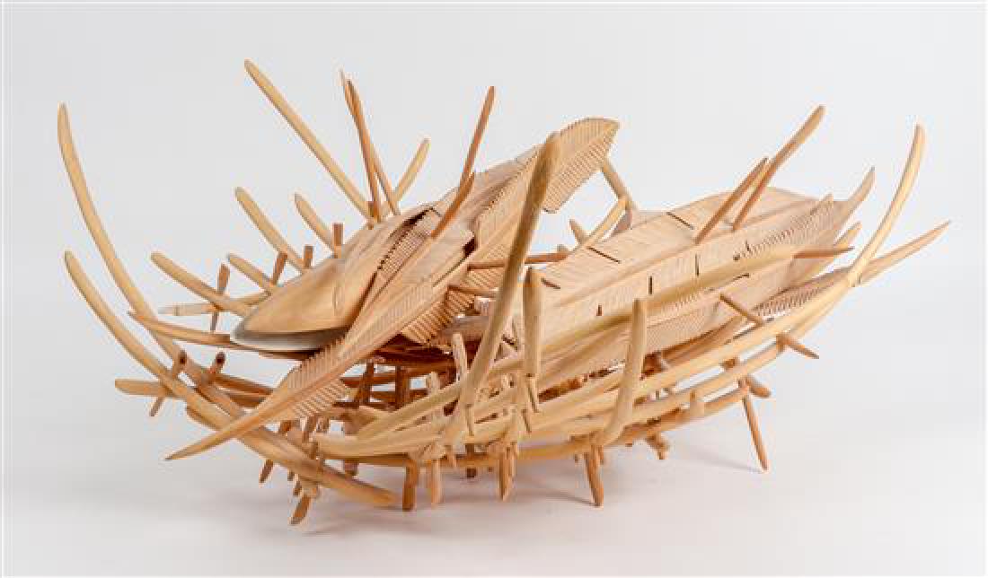 Lincoln Eddy, (20th century), Nesting, 1989: Lincoln Eddy (20th century) Nesting, 1989 wood Width approximately 26 inches. Estimate $100-200
