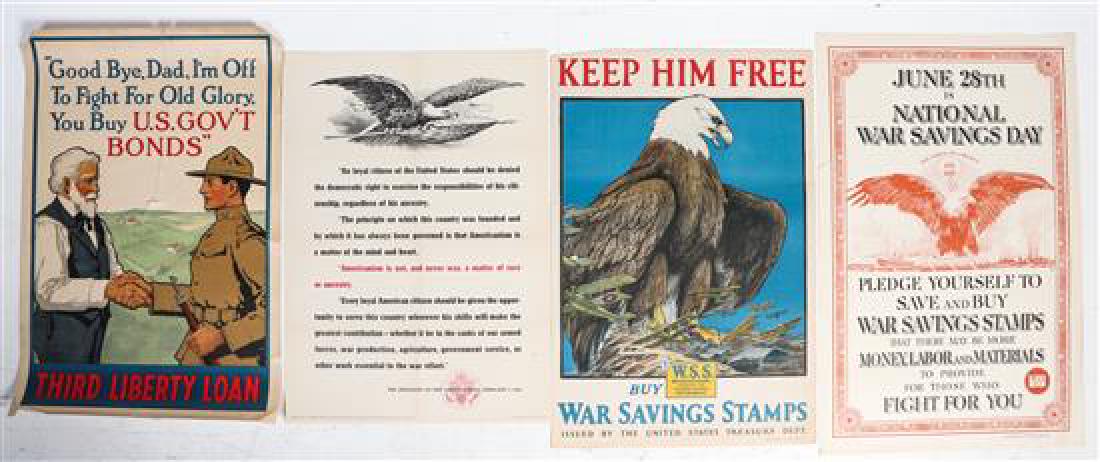 * A Group of Seven American WWI Posters Largest 30 x 40 (1 of 2)