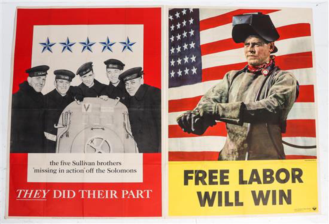 * A Group of Four American WWII Posters Largest 41 x 28 (1 of 2)