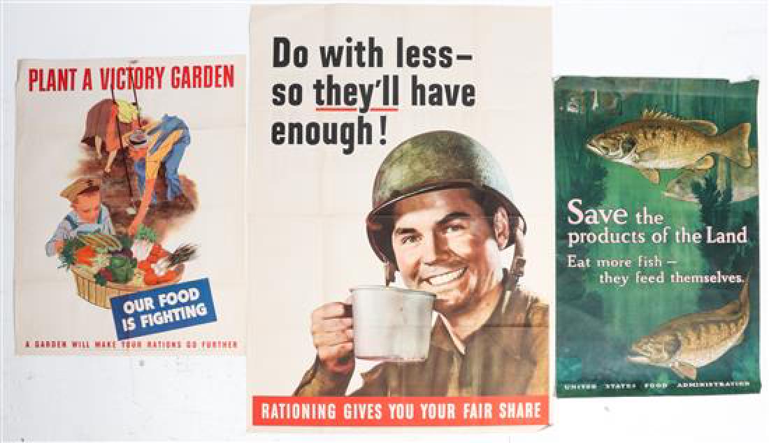 * A Group of Eight American WWII Posters Largest 39 7/8 (1 of 2)