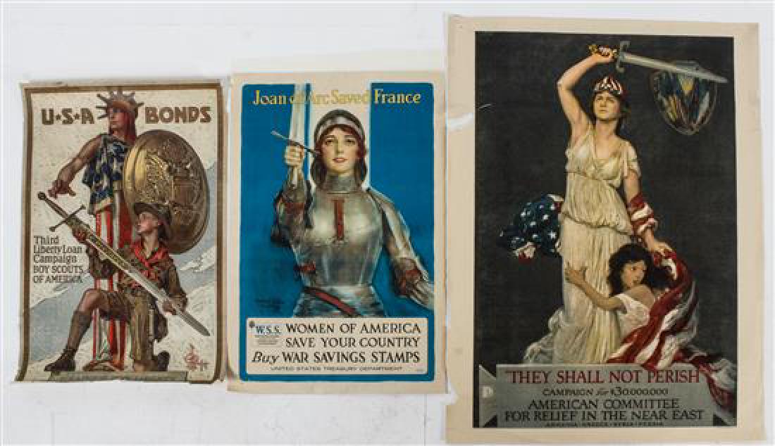 * A Group of Seven American WWI Posters Largest 42 1/4 (1 of 3)