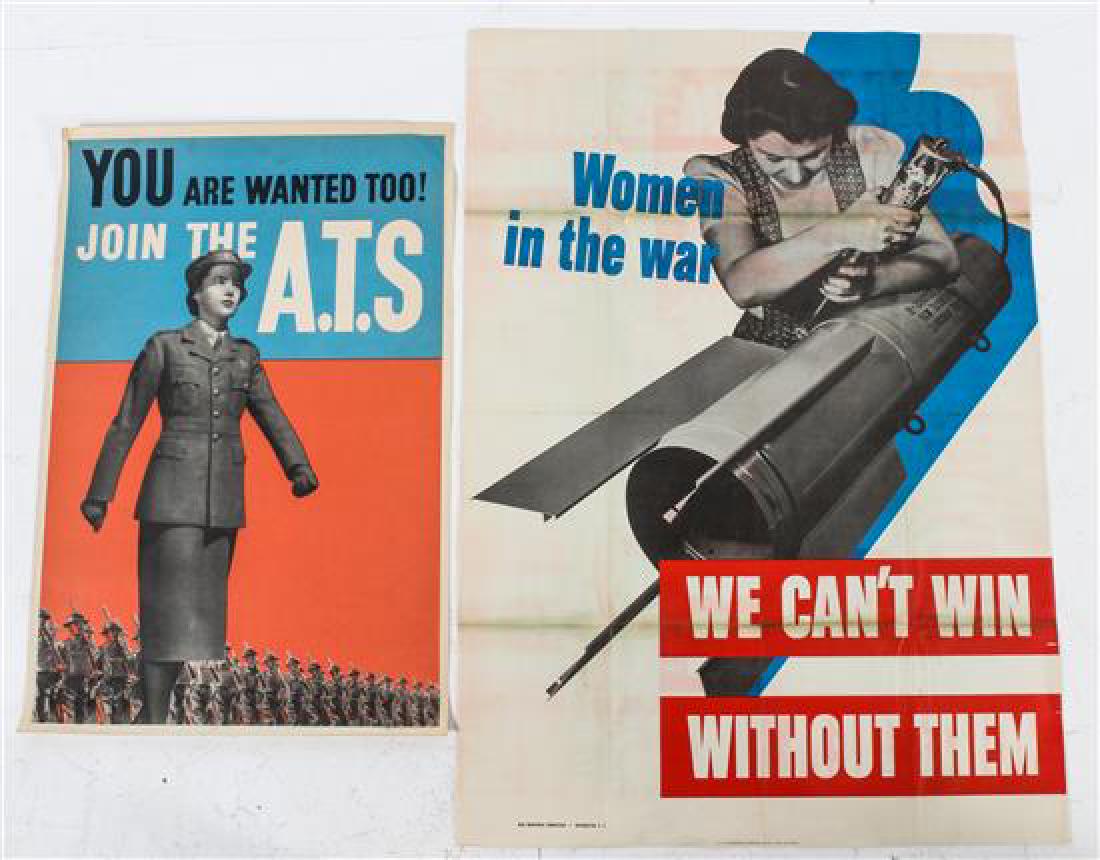 * A Group of Four Women in the War WWII Posters Largest (1 of 2)