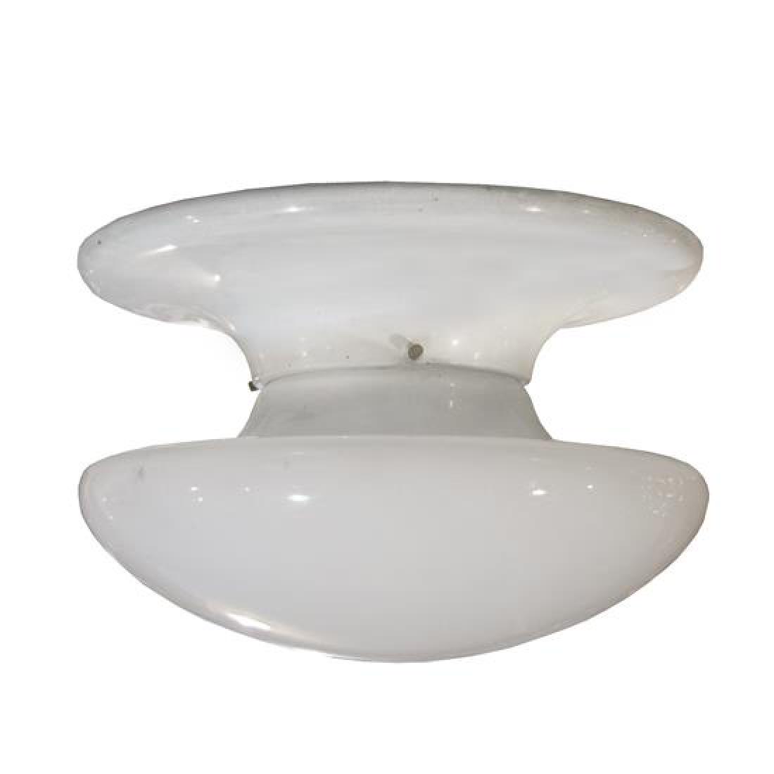 A Set of Six Flush Mount Light Fixtures 13" W x 13" D x (1 of 5)