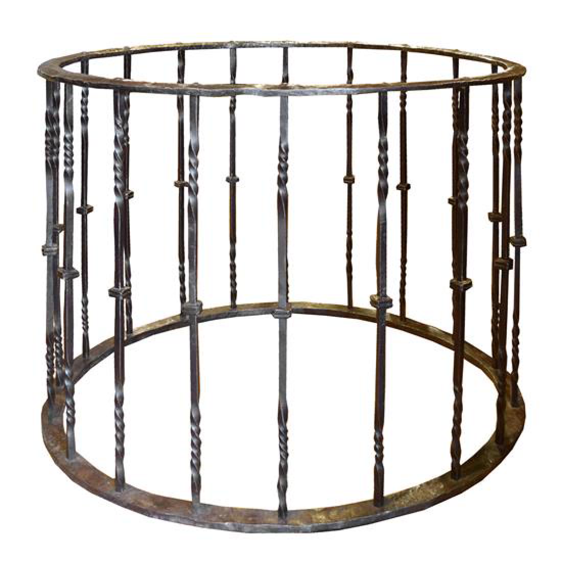 A Wrought Iron Table Base 39" W x 39" D x 30.5" H (1 of 3)