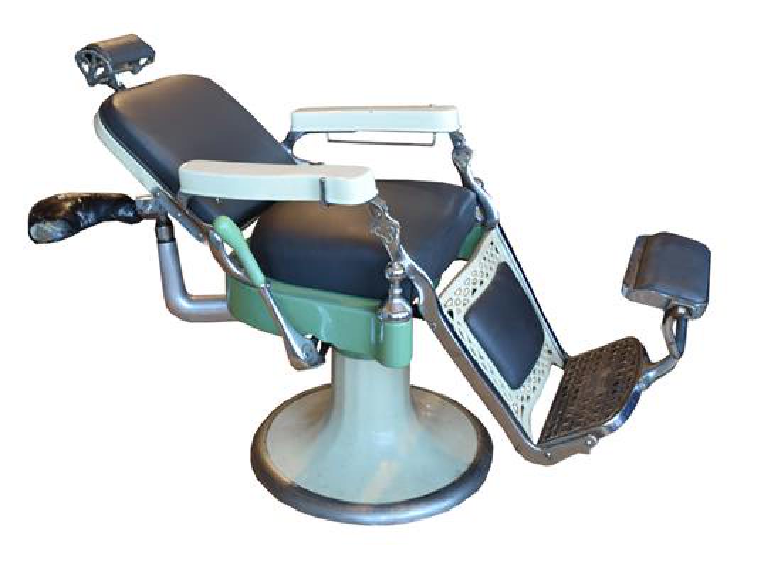 An Emil J Paidar Barber Shop Chair 29" W x 57" D x 40" (1 of 6)