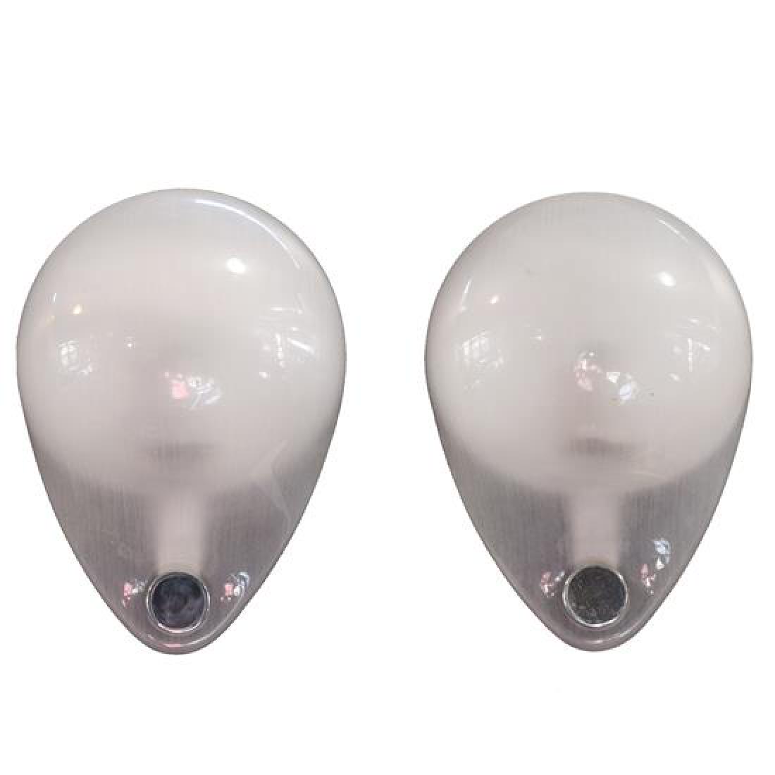 A Pair of Mid-Century Plastic Sconces 8" W x 5" D x (1 of 4)