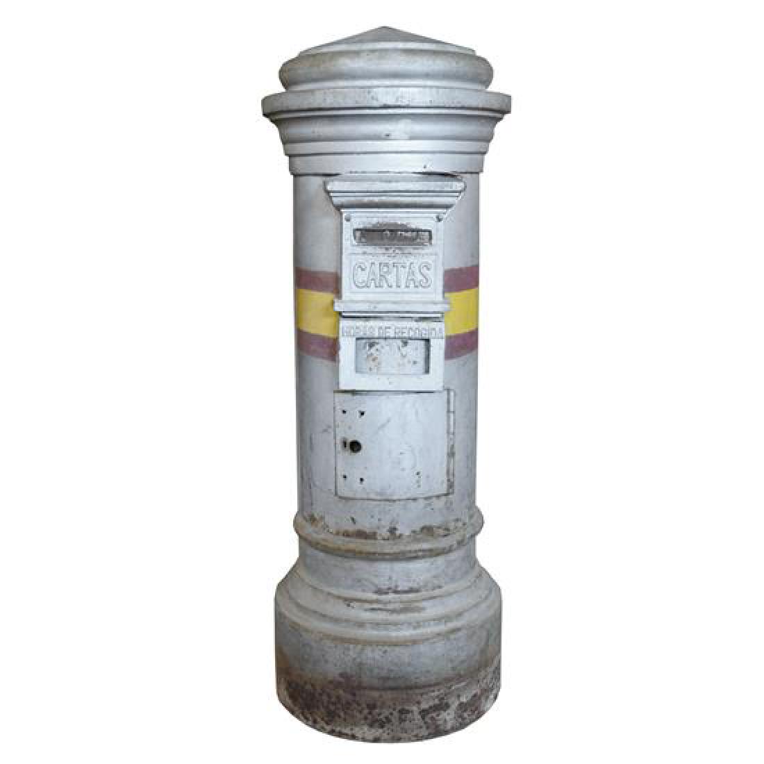 A Painted Cast Iron Letter Box 22" W x 22" D x 59" H (1 of 4)