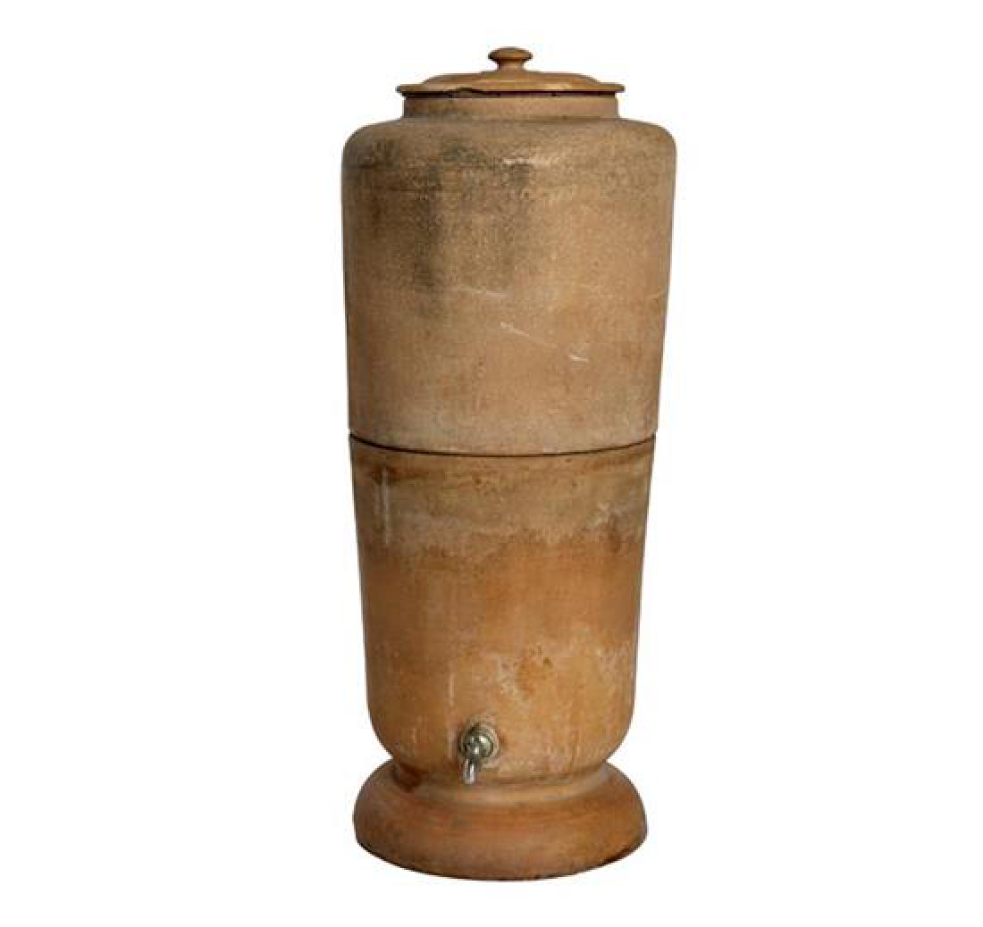 A Terra Cotta Water Filter and Dispenser 15" W x 15" D (1 of 2)