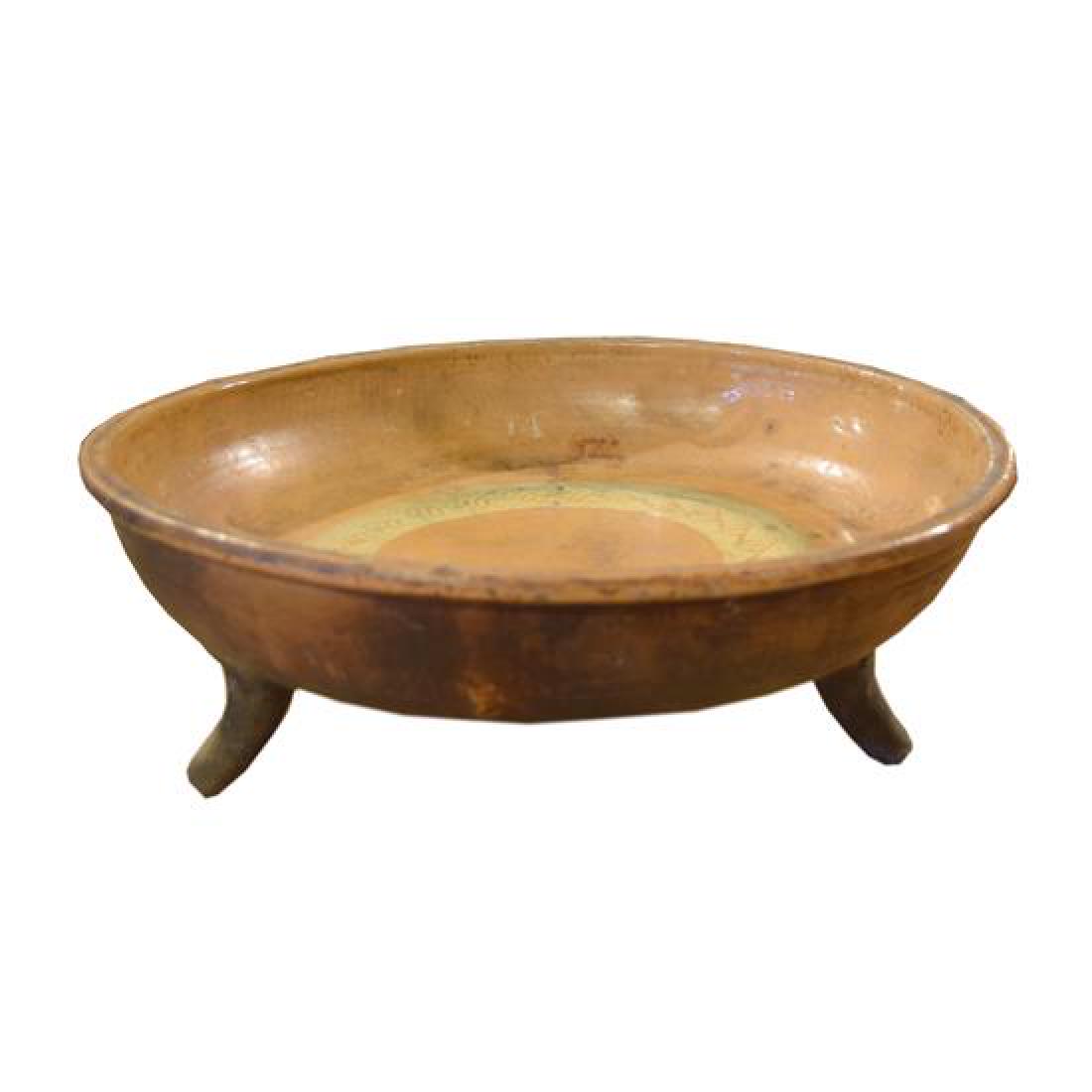 A Ceramic Footed Bowl 14" W x 14" D x 4.5" H (1 of 3)