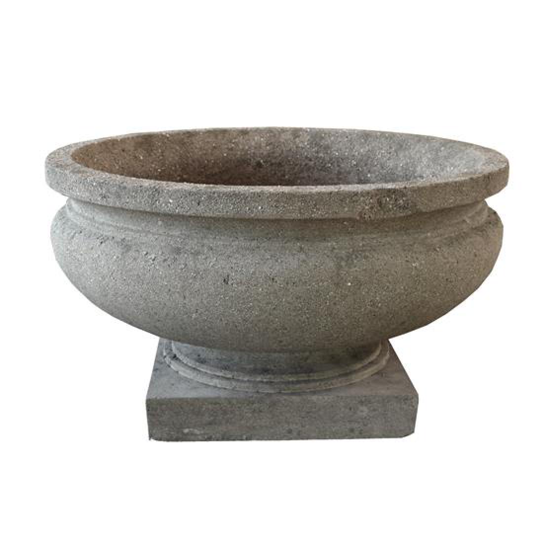 A Cast Stone Garden Planter 26" W x 26" D x 14.75" H (1 of 5)