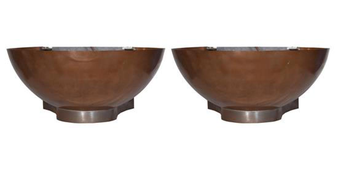 A Pair of Copper and Iron Wall Sconces 15.5" W x 15.5" (1 of 5)