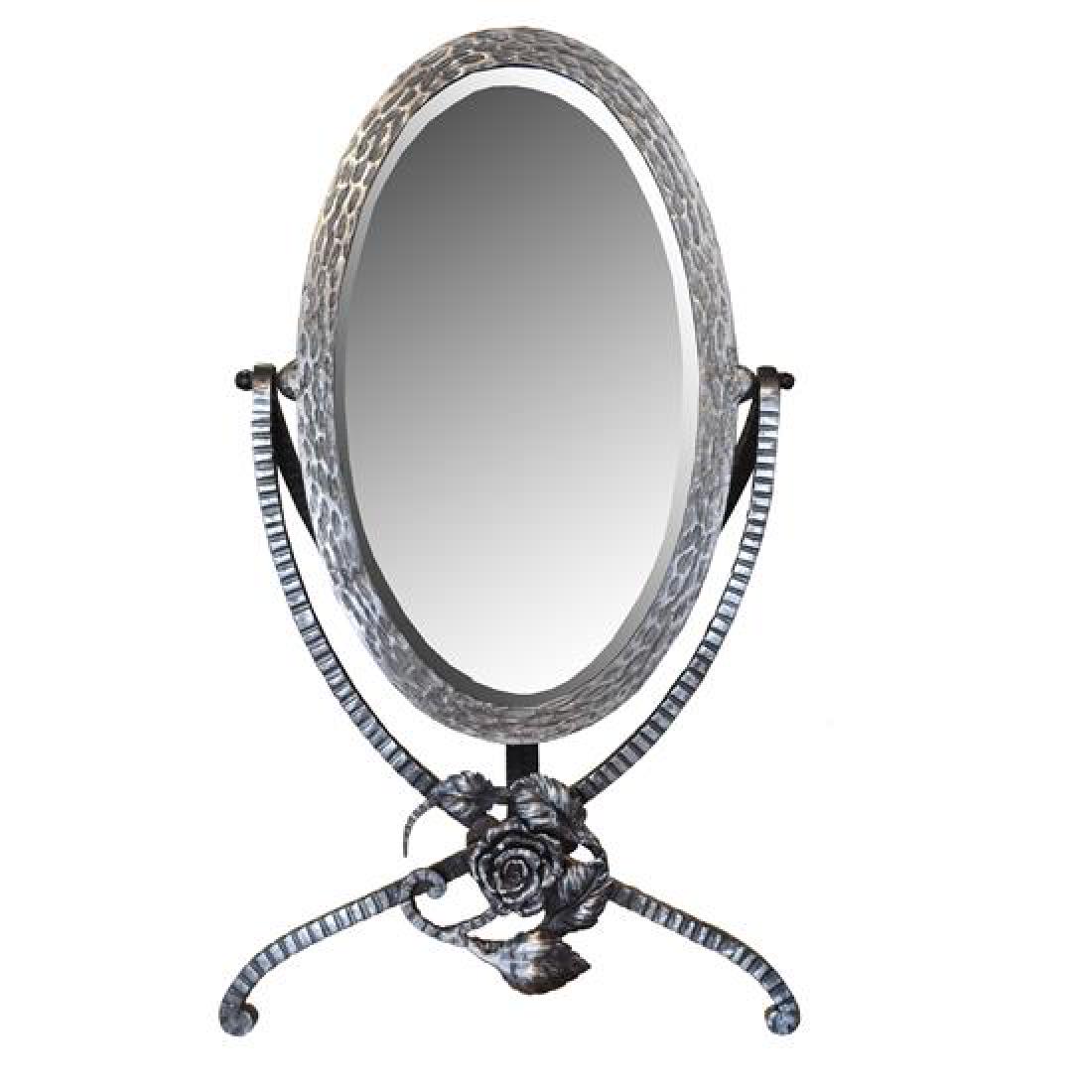 A Fer Forge Vanity Mirror 11.25" W x 7.5" D x 19" H (1 of 5)