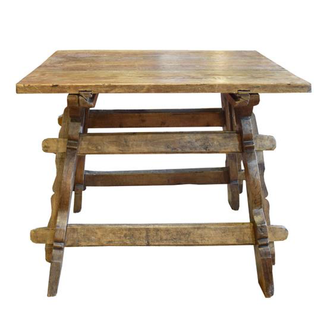 A Bavarian Jogl Table 39" W x 34" D x 32.5" H: A Bavarian Jogl Table germany, 19th century 39" W x 34" D x 32.5" H Estimate $800-1,200