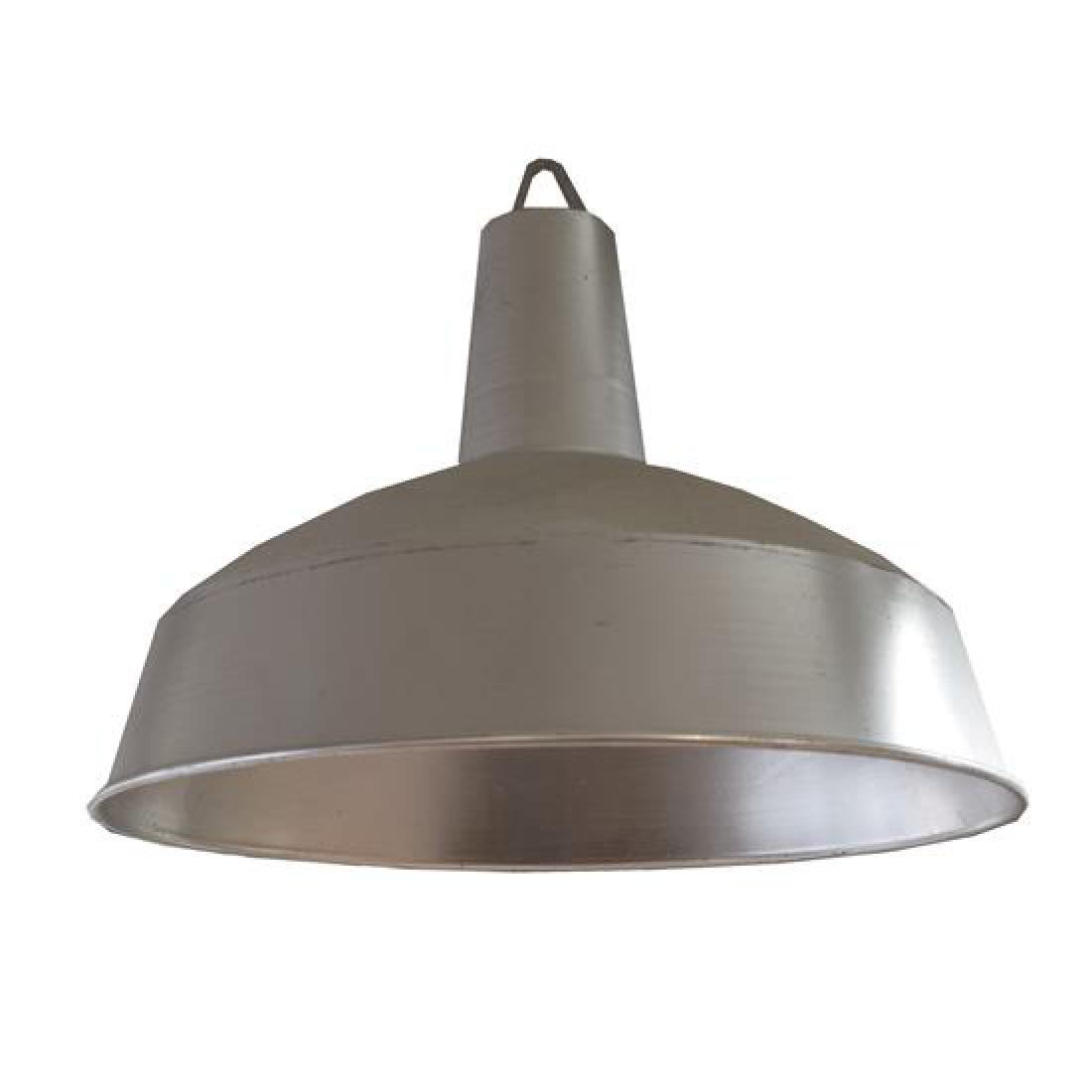 A Set of Six Industrial Aluminum Lighting Fixtures (1 of 4)