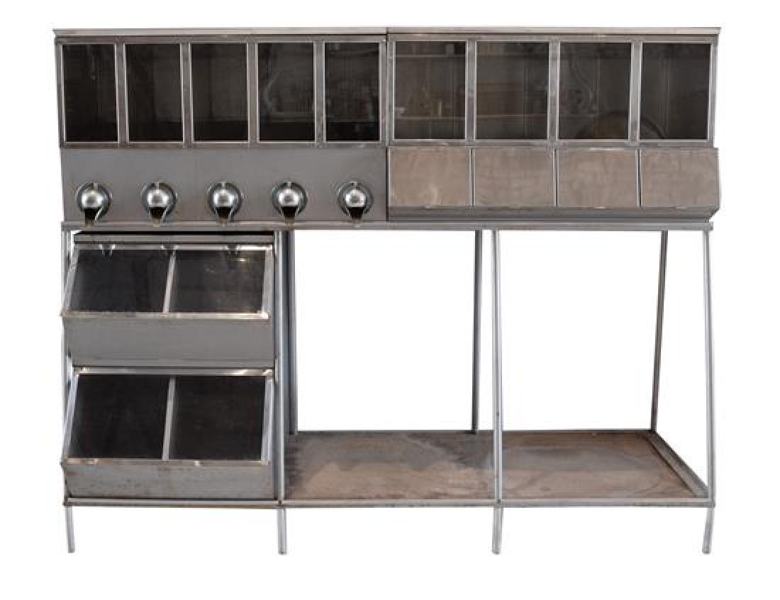 A Metal Coffee Storage Container 81" W x 24" D x 64.25" (1 of 6)