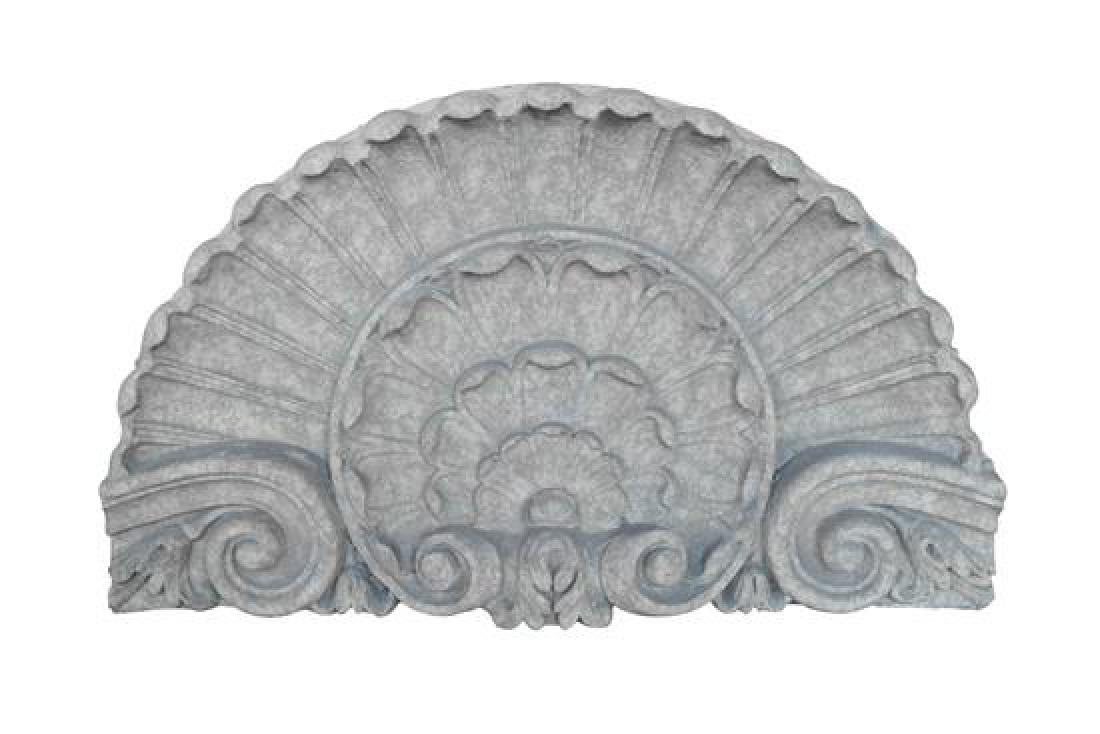 A Terra Cotta Architectural Fragment 35" W x 7.5" D x (1 of 4)