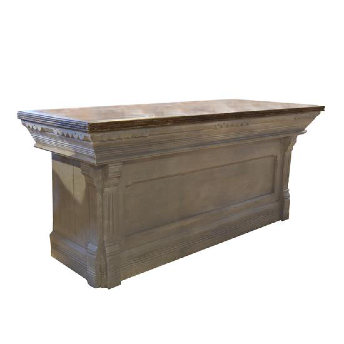 A Painted Shop Counter 74" W x 26.5" D x 32.5" H (1 of 3)