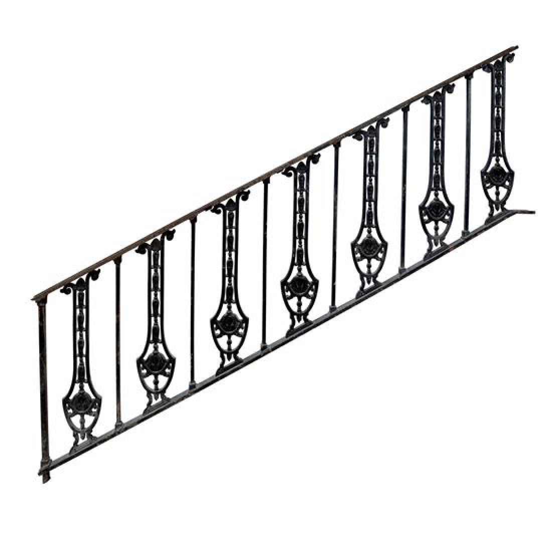 A Stair Railing from a Chicago Theater 71" W x 2" D x (1 of 4)