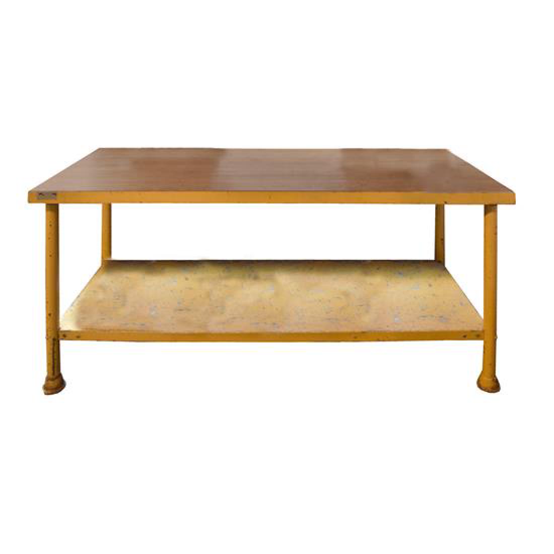 A Steel Industrial Table 60" W x 24" D x 36" H (1 of 3)