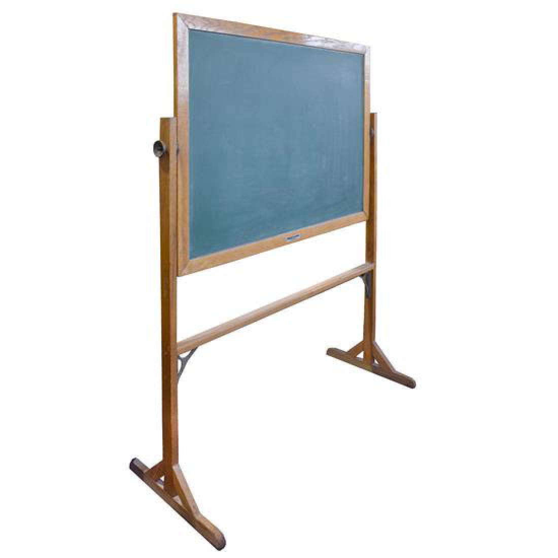 A Double-Sided Chalk Board 53.25" W x 22.5" D x 70" H (1 of 3)